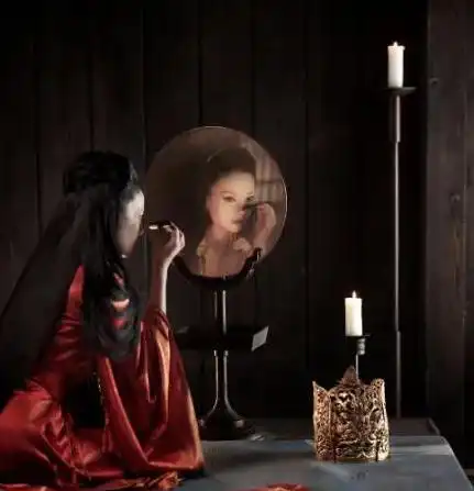 一副聊斋女鬼图,清代无名画师所画,多数人晚上看着害怕
