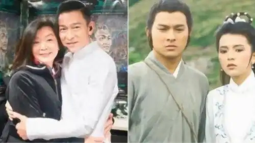 回忆杀神雕侠侣35年后重逢,刘德华拥抱小龙女陈玉莲合照
