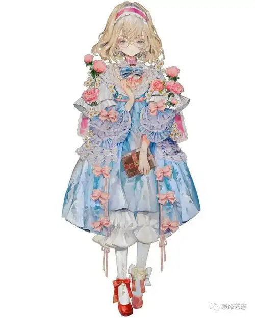 悦览室华丽的洛可可p站元老夜汽车,绚烂的古典少女插画