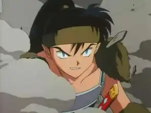 谁有犬夜叉里面的钢牙的照片,单独的.全身的,站立的,最好是侧面