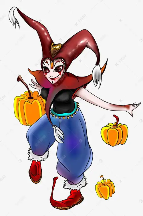 万圣节小丑卡通插画素材图片免费下载千库网