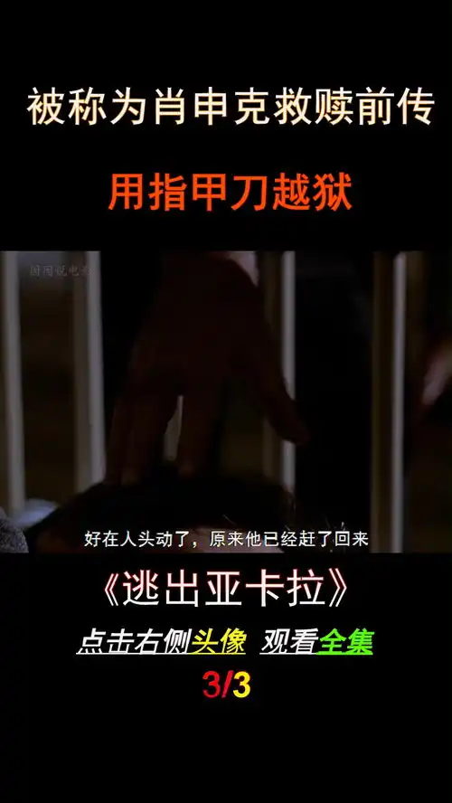 被誉为肖申克救赎前传逃出亚卡拉电影解说越狱
