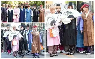 城会玩吸人眼球的idol上班路cos太阳的后裔
