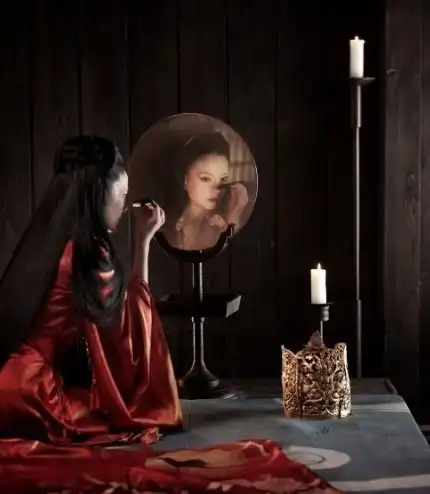 清朝一幅无名女鬼图,放大10倍后看她在干什么网友不敢看
