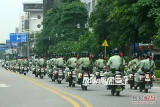 震慑犯罪分子东莞长安千人武装大巡游
