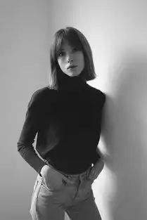 amelie天使爱美丽美诱的黑白人像