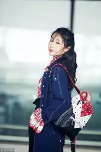 双世宠妃钟祺出发巴黎时装周蓝色大衣阔腿裤显御姐范