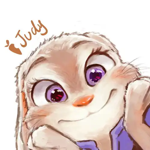 疯狂动物城情侣头像狐尼克和兔朱迪cp情头
