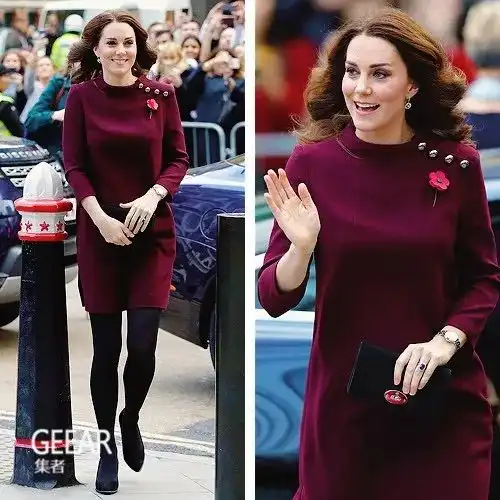 g活超可爱的红裙子造型夏洛特小公主今天上幼儿园了