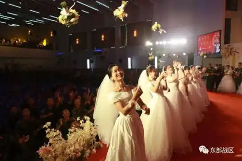 浪漫满屋武警兵哥集体婚礼甜蜜来袭
