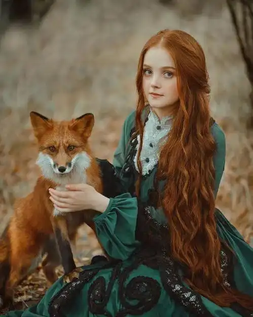 美女与野兽,莫斯科美女摄影师镜头下的唯美作品
