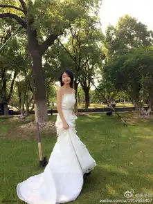 组图周冬雨晒婚纱美照身姿窈窕露肩性感