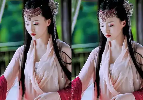 仙剑三来欣赏紫萱的绝美造型,粉色精致漂亮,白衣楚楚动人
