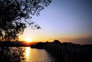 颐和园17孔桥的傍晚