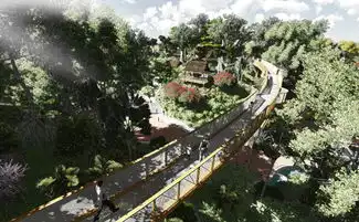 恒大海花岛e区植物园景观设计公司
