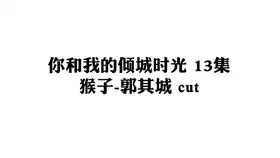 你和我的倾城时光25集cut
