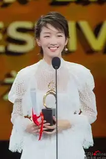 周冬雨获熊猫奖最佳女主角台上大胆秀英文组图