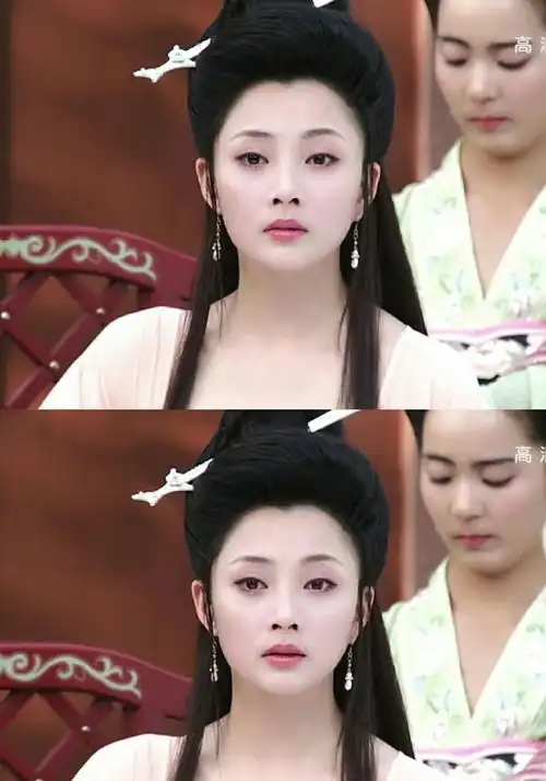 杨贵妃秘史殷桃十个造型,第六素雅,第八粉嫩
