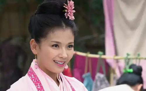 以非洲菊为发饰的古装女子,林黛玉清新雅致华阳夫人自带贵气
