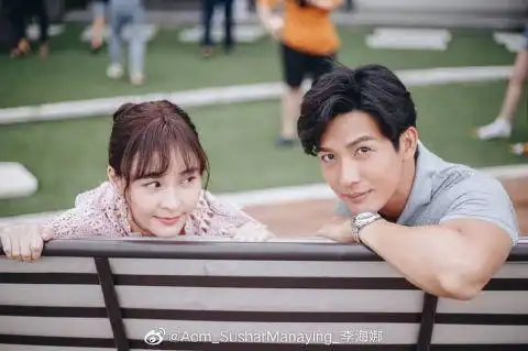 泰版杉杉来吃剧照男女主角的身高差超萌