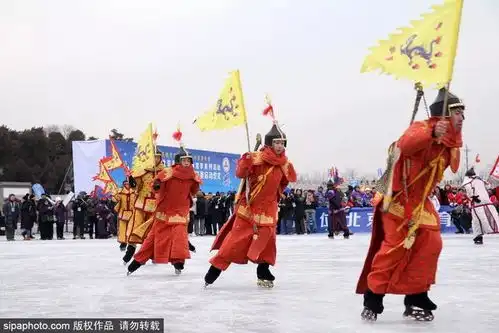 啥情况北京这家风景绝美的皇家园林有美景,居然还有哈士奇拉雪橇