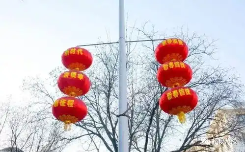 大红灯笼高高挂,酒泉城区年味儿浓