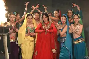 柳岩金纱红裙变身印度少女舞姿撩人