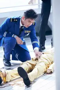 张若昀着船长制服身形笔挺