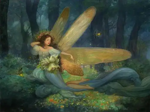 油画中的童话世界,她在想象力中找到灵感的仙境
