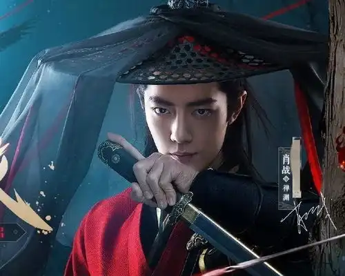 肖战古装大片来袭,头戴帷幔帽神秘又高冷,1饰2角诠释两种风格