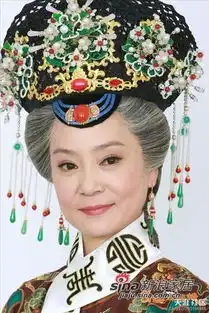 图揭天雷滚滚的清宫发型阔太胡静头顶丝网