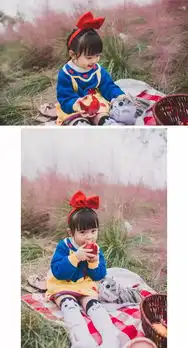 陪伴花海里的白雪公主