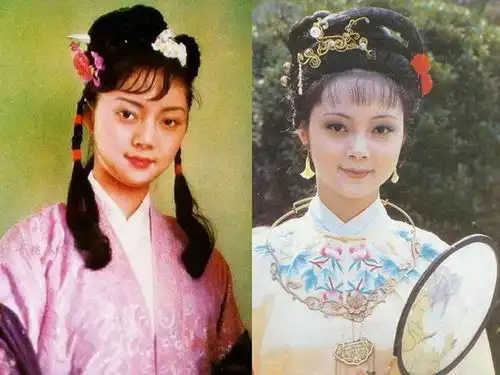87版红楼梦演员试妆照和定妆照对比,差别太大,差点没认出来
