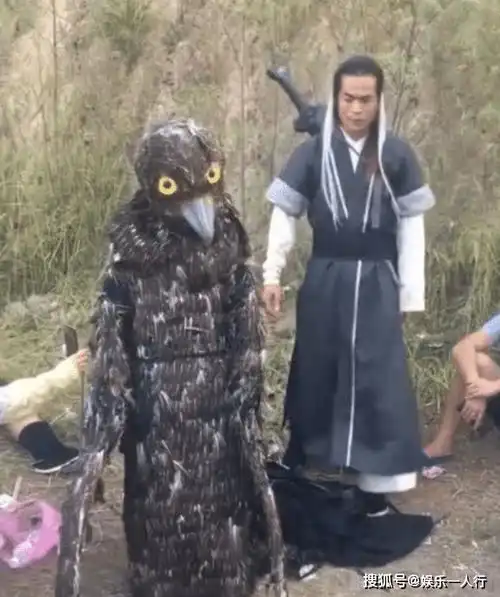 山寨神雕侠侣剧组,杨过神似古天乐,大雕扮演者一天500块