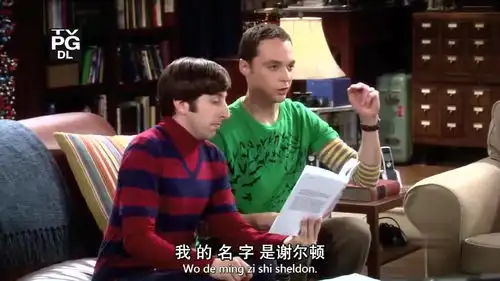 生活大爆炸谢尔顿学习中文
