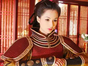 组图蓝燕隋唐英雄军装女侠造型帅气
