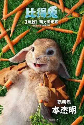 彼得兔欢脱上映小朋友们最喜欢的动画片来啦

