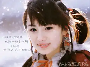 求杨幂在神雕侠侣中的剧照
