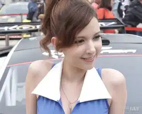 实拍澳门车赛黑纱性感车模