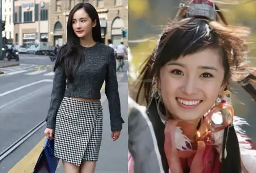 杨幂06年神雕侠侣剧照,样貌青涩灵气十足,颜值多年未变成亮点
