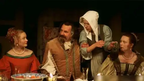 戴珍珠耳环的少女油画质感的电影画面,是给眼睛的饕餮盛宴