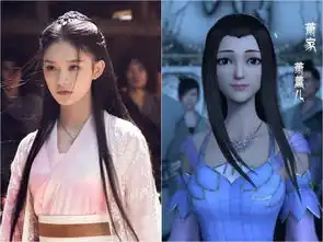 斗破苍穹真人版和动漫对比,萧炎最帅,小医仙造型毁了