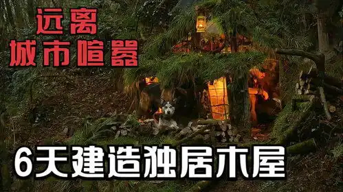 狠人逃离城市荒野独居,共耗时六天,构建带壁炉的自然生活庇护所