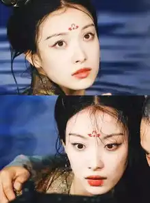 斗破苍穹中的她的古装照被嘲只能活在精修里