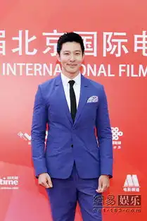 立威廉一身海蓝色西服盛装出席北京国际电影节
