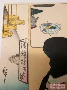 稀见原版画歌川广重豊国合作阿倍仲麻吕妖猫传的晁衡哦

