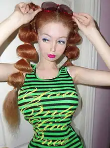 真人芭比洛丽塔里奇资料照片胸围多大lolitarichi自称无整容2
