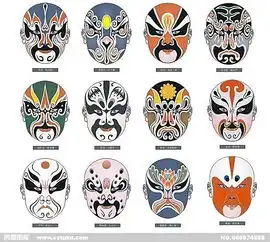 京剧面具图片
