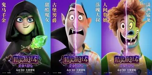 精灵旅社4发布变身海报精灵首次变成人形象反差超惊喜
