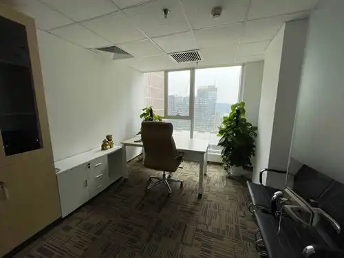 大望路cbd丨万达广场丨精装带家具丨正对电梯出租办公楼租赁北京我爱我家